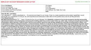 Your cover letter should be divided into three or four short paragraphs. Key Account Manager Cover Letter
