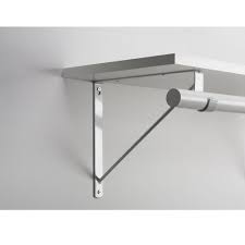 Crown Bolt White Heavy Duty Shelf Bracket And Rod Support 14317 The Home Depot Apartment Closet Organization Diy Closet Closet Rod