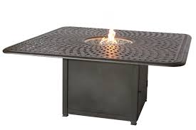 Simply remove the propane fire pit cover when ready to use on a cold summer night or to entertain guests in the winter. Fleur De Lis Living Goncalvo 29 H X 64 W Aluminum Propane Outdoor Fire Pit Table With Lid Reviews Wayfair