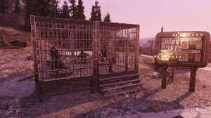 The horny jail: lock in all the friends who play as a half naked woman and  let the monkes keep them company : r/fallout76settlements