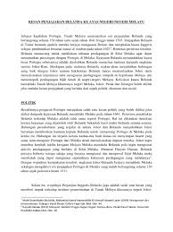 Perang 1511 sejarah kejatuhan melaka. Kesan Penjajahan Belanda Ke Atas Negeri