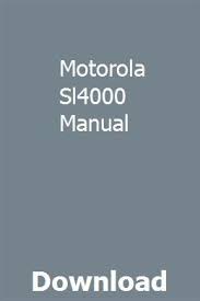 Motorola Sl4000 Manual Business Manual Repair Manuals Manual