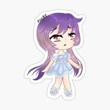 When we change a hair style or hairstyle of a gacha life character we are almost completely modifying the character, since its appearance changes a lot. Gacha Life Art Stickers Redbubble