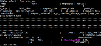 Connect And Work With The Vcsa Embedded Vpostgres Database Virten Net