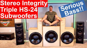 Home Theater Stereo Integrity Hs 24 Subwoofers Diy Build And Excursion Demos Insane Bass Youtube Shop diy & custom install home theater systems at audio advice & use our free 3d designer to build the ultimate home theater experience.