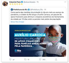 O cartão família carioca já é oferecido às famílias cadastradas no bolsa família como complemento da renda e o cartão alimentação foi uma medida adotada pelo município para reforçar as merendas dos estudantes. Q754h90lzrdqjm