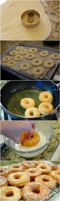 Homemade Glazed Donuts Recipe Krispy Kreme Doughnut Copycat Recipe Recipes Food Donut Recipes
