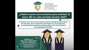 Acuerdo número 29/12/20 por el que se emiten las reglas de operación del programa jóvenes escribiendo el futuro para el ejercicio fiscal 2021. Convocatoria De Jovenes Escribiendo El Futuro 2021 2022 Becas Subes Becas Amlo Elisa Acuna Youtube