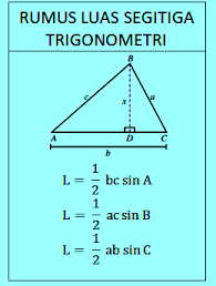 Rumus luas segitiga(the formula of triangle's area)=. Contoh Soal Luas Segitiga Trigonometri Dan Penyelesaiannya Pembahasan Soalfismat Com