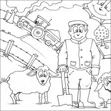 This drawing was made at internet users' disposal on 07 february 2106. Farmer And Sheep Coloring Page Free Printable Coloring Pages For Kids