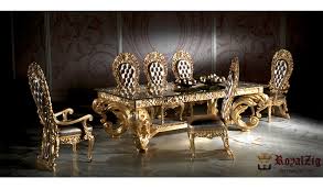 Shop wayfair for the best extendable dining table bench. Royal Golden Crafted Designer Dining Table Set Royalzig