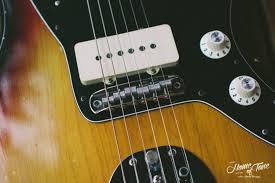 Special features include a bone nut, fender flash coat lacquer finish, and a bound fretboard. Star Zavala Jaguar Tune O Matic
