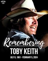 Hai năm trước, vào ngày 5 tháng 2 năm 2024, huyền thoại nhạc đồng quê Toby  Keith qua đời sau một cuộc chiến dài với ung thư dạ dày. Toby là một