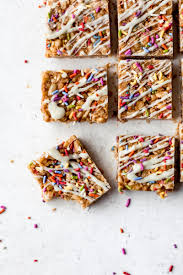 Have a few birthday treats like an indulgent lunch with whatever you want and birthday cake after dinner. Birthday Cake Rice Krispie Treats Ambitious Kitchen