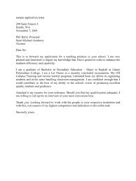 Sample Application Letter Leave Reply Quot For Secondary Teacher Without Application Letters Application Letter For Teacher Lettering