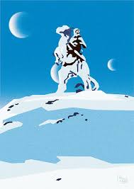 Luke Skywalker Riding A Tauntaun On Hoth Star Wars The Empire Strikes Back Star Wars Poster Star Wars Art Star Wars Cards