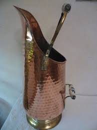 Ancien Porte Parapluie En Cuivre Et Laiton Poignees Ceramiques Ancien Seau A Charbon Old Copper And Brass Umbrella Stand Porte Parapluie Parapluie Cuivre