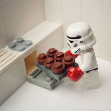 Stormtrooper Baking Cupcakes Lego Stormtrooper Lego Star Wars Lego Star
