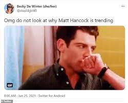 Matt Hancock For Love Island Health Secretary Is Mocked On Social Media Newsfinale