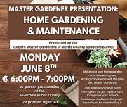Master Gardener Presentation: Home Gardening