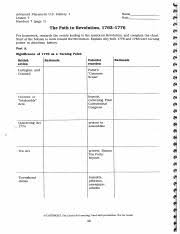 Ap Us Lesson Seven Chart Answers Advanced Placement