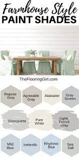 Farmhouse Style Paint Colors And Decor