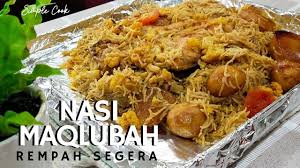 1 sudu makan serbuk jintan putih*. Resepi Nasi Maqlubah Chef Ammar Pawtaste Com
