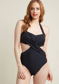 Edgy On The Eyes One Piece Swimsuit In Black