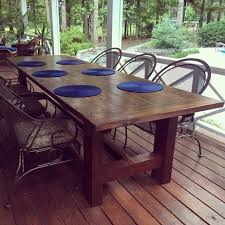 10 Foot Farm Table With Reclaimed Barn Wood Outdoor Wood Table Diy Farm Table Barn Wood