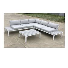 أثاث الفناء الحديث أريكة في الهواء الطلق أريكة الزاوية مجموعات أثاث أريكة معدنية أثاث خارجي من الصين على Topchinasupplier Com