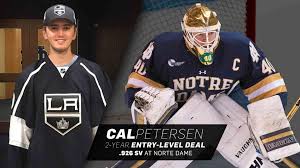 Cal Petersen Agrees To Entry Level Deal With La Kings