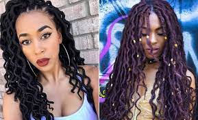 They are suitable even for short hair, and in longer lengths can be transformed into chic mohawk updos, particularly flattering for round faces. 43 Chic Ways To Wear And Style Curly Faux Locs Stayglam