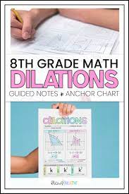 Dilations Anchor Chart Reference Sheet Kraus Math Anchor Charts Teacher Toolbox Labels 8th Grade Math
