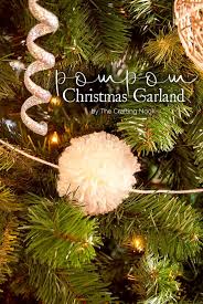 So we will make two blanks for garlands 0:54 making of sheet blanks accordion 1:41 drawing by pencil the christmas tree 3:00 cut the christmas tree garland 4:16 paper christmas garland christmas trees ready! Christmas Pompom Garland The Crafting Nook