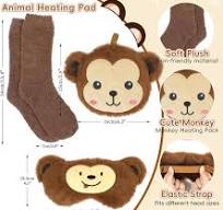 Amazon.com: my novel things Microwave Heating Pad with Heated Eye Mask 3PK,  Microwavable Stuffed Animal Natural Moist Cozy Heat Pack for Cramps,Neck ...