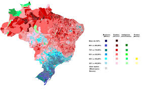 Select the color you want and click on a state on the map. Brazil Racial Map By Municipalities Mapporn