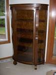 Antique tiger oak china cabinet Sydney