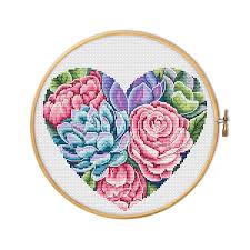 These patterns make great decor or gifts for friends and family. Succulent Cross Stitch Pattern Pdf Instant Download Stylish Cross Stitch Heart Cross Stitch Modern Cross Stitch Counted Cross Stitch Lolalottashop