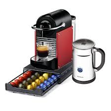 Find nespresso pixie from a vast selection of milk frothers. Nespresso Pixie D60 Carmine Red Espresso Machine With Aeroccino Plus Milk Frother And Bonus 40 Capsule Storage Drawer Walmart Com Walmart Com