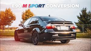 Does anyone know if it is still ok to just get the authentic aw paint and just touch up the. Bmw E90 Rear M Sport Conversion Youtube