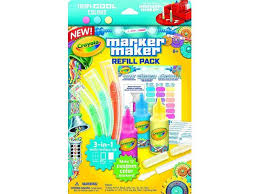 crayola marker maker refill pack enough for 12 custom tropi cool color markers art gift for kids 8 up refill marker maker kit includes marker