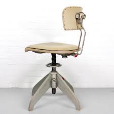 Traditional desk chair for home or office. Vintage Desk Chair With Red Labels Belgium 1930s 94313