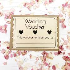 Personalised Wedding Voucher Gift For Couple Custom Voucher Wedding Present Alternati Wedding Voucher Personalized Wedding Wooden Wedding
