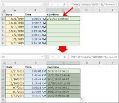 Excel knows that 6 + 2 = 8 = august has 31 days and rolls over to the next month (23 august + 9 days = 1 september). Comment Combiner La Date Et L Heure Dans Une Cellule Dans Excel
