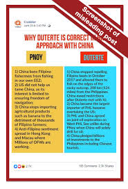 His death was confirmed in a statement from manuel roxas ii, a former minister of the interior whose family has long been. Misleading Compared To Aquino Duterte Had A Better Approach To China