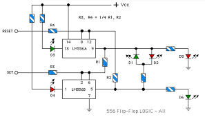 Circuit Schematic Electronics Lm556 Flip Flop Truth Table Bead Beach Flip Flops Flip Flop Shoes