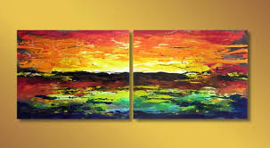 The trick is to know where and how to hang when deciding where to hang images in your home, consider the wall space available and the arrangement of the room. Home Paintings Seekland Art Hand Painted Textured Oil Painting Abstract Canvas Wall Art Modern Picture Yellow And Green Stretched Contemporary Decor Artwork For Bedroom Living Room Ready To Hang Home Framed 48w