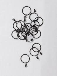 Anneau Rideau Pince O 3 Cm Par Lot De 8 Noir Maison Vetement Et Deco Cyrillus