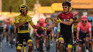 The yellow, green, red polka dot, and white jerseys worn by cyclists in the tour de france represent the best competitor in different categories. Tour De France 2020 Which Riders Could Light Up This Year S Race Bbc Sport