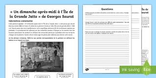 Univers freebox vous a annoncé ces dernier jours et cet après midi encore, que de nombreuses chaînes seraient il n'y a aucun engagement, pour elles sont 10, elles sont célèbres, elles sont stars des. Feuille D Activites Georges Seurat Un Dimanche Apres Midi A L Ile De